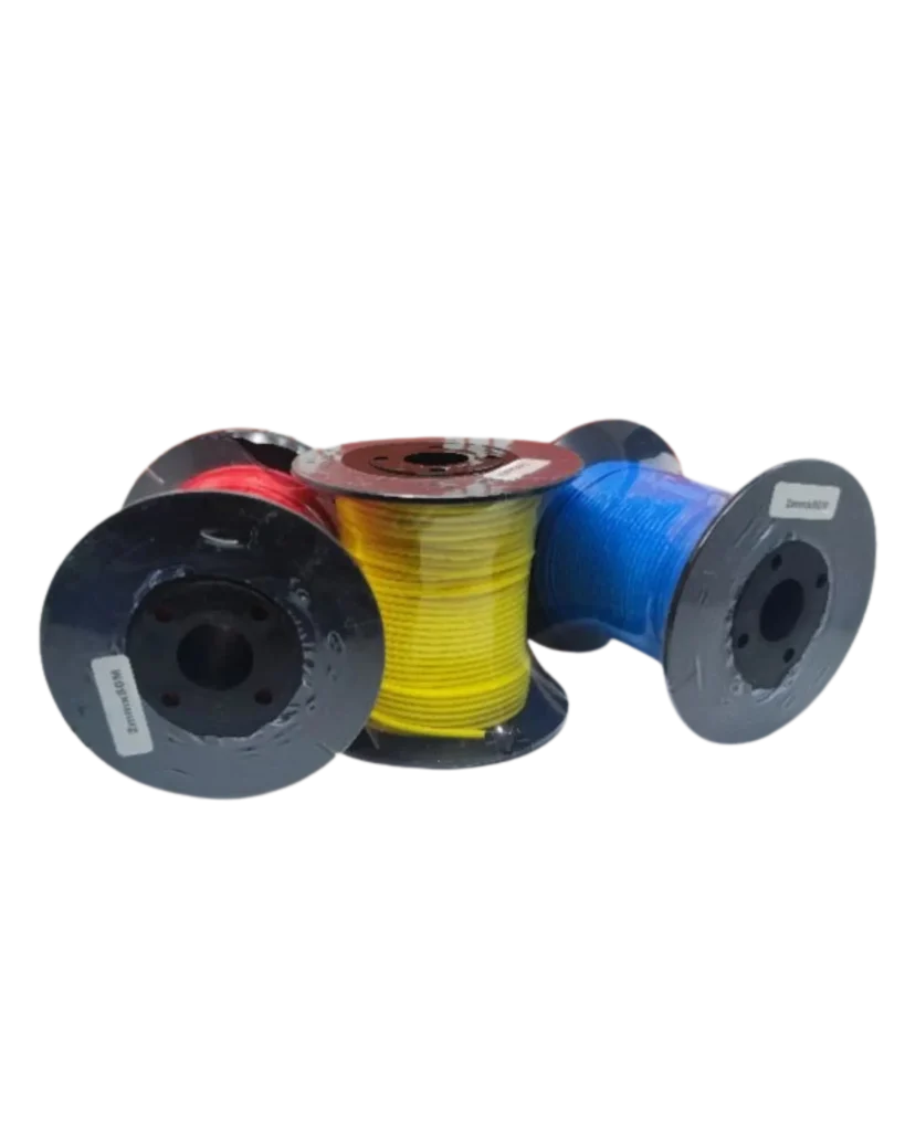 Tali Dyneema 2mm premium Arnesh untuk spearfishing, kuat dan tahan lama, tersedia warna merah biru hitam kuning